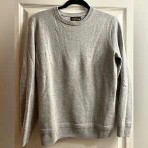 J. Crew Men's Cashmere Crewneck Sweater - Light Gray